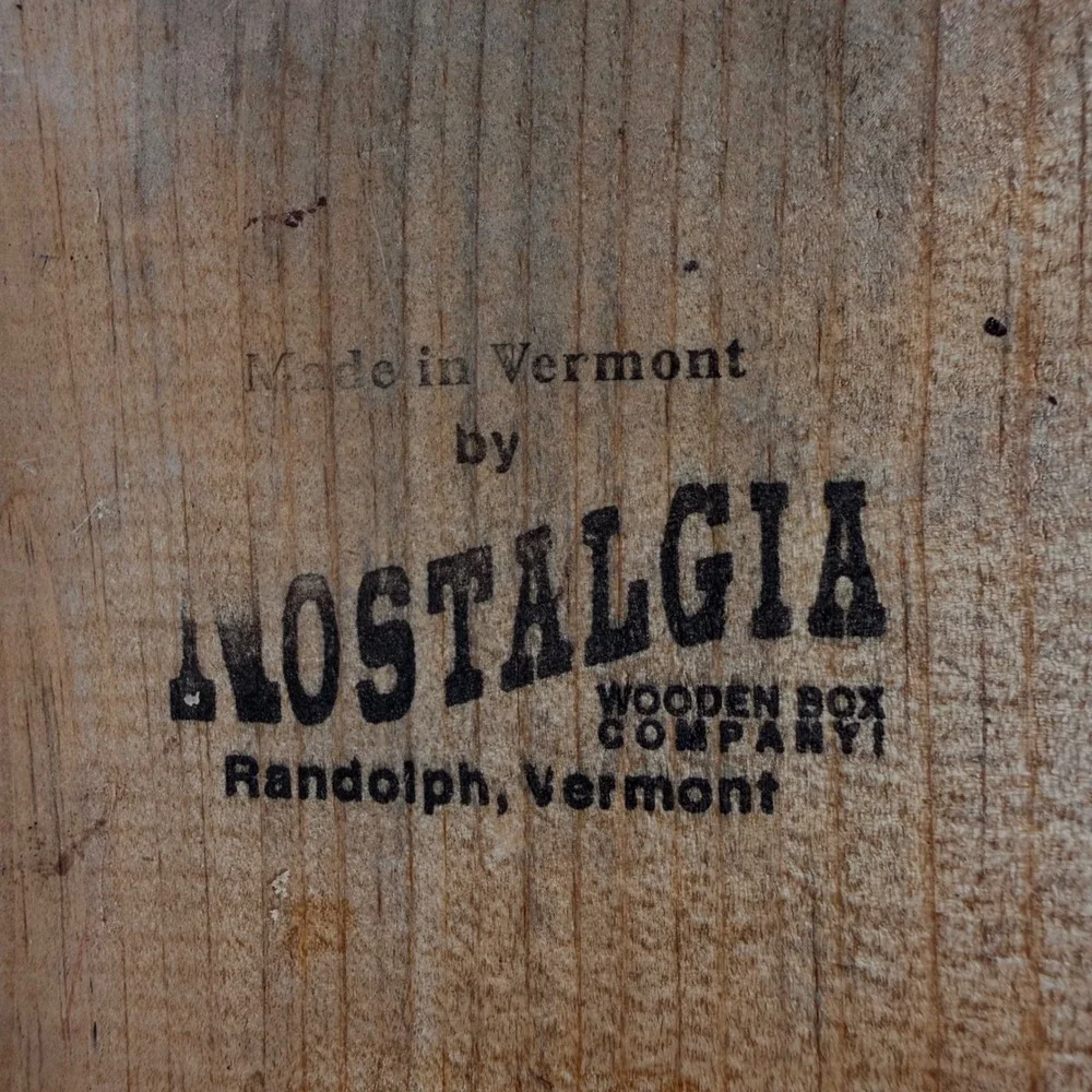 Nostalgia Wooden Box Co Vermont Choice Seeds Garden Caddy Rustic Wood Tote Brown